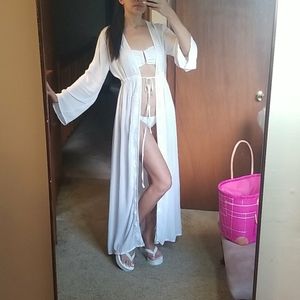 womens tunic on the beach